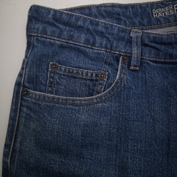 Denver Hayes Flextech Men's Size 36/28 Medium Wash Relaxed Fit Tapered Leg Jeans - Picture 8 of 12